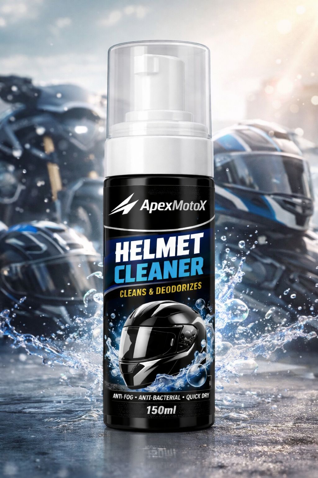 Helmet Cleaner with bg